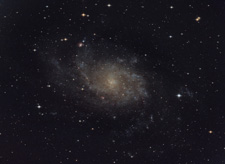 Спиралната галактика M33<br>в Триъгълник 